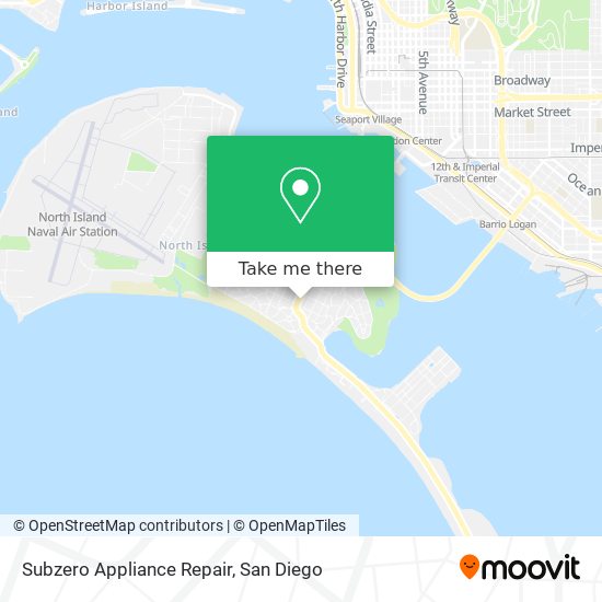 Subzero Appliance Repair map