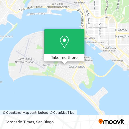 Coronado Times map