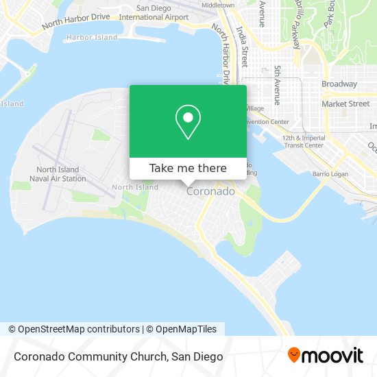 Coronado Community Church map