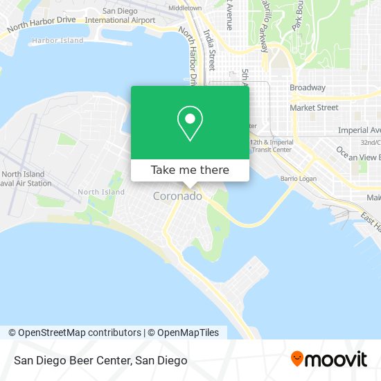 San Diego Beer Center map