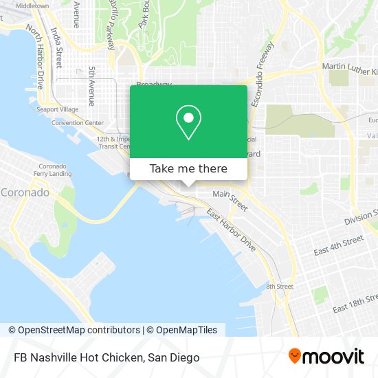 FB Nashville Hot Chicken map