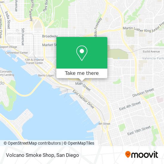 Mapa de Volcano Smoke Shop