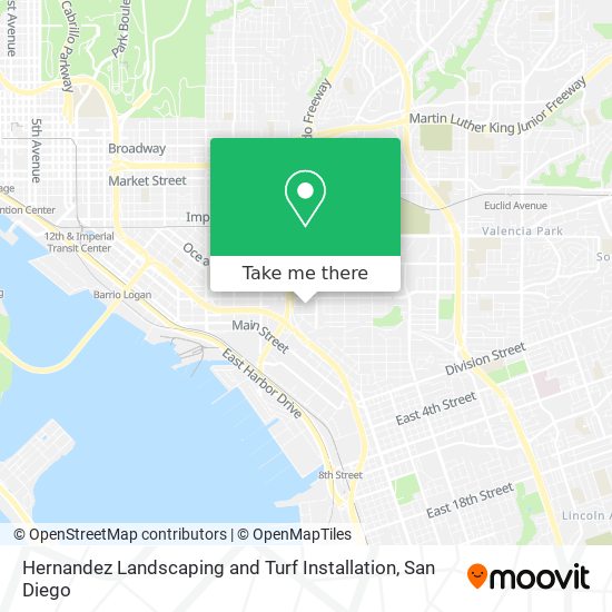 Hernandez Landscaping and Turf Installation map
