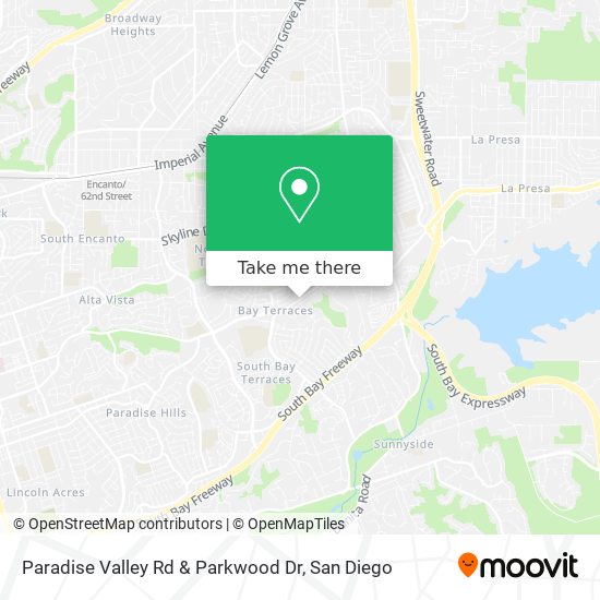 Mapa de Paradise Valley Rd & Parkwood Dr