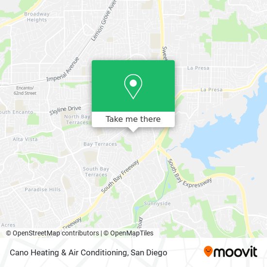 Cano Heating & Air Conditioning map