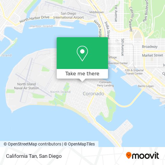 Mapa de California Tan