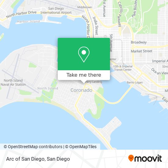 Arc of San Diego map