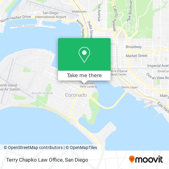 Terry Chapko Law Office map