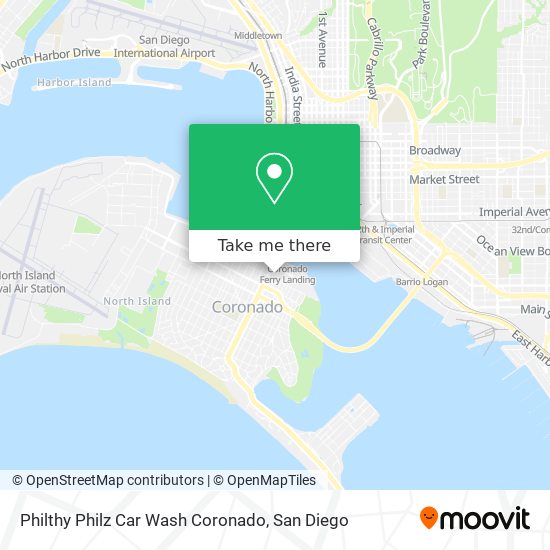 Mapa de Philthy Philz Car Wash Coronado