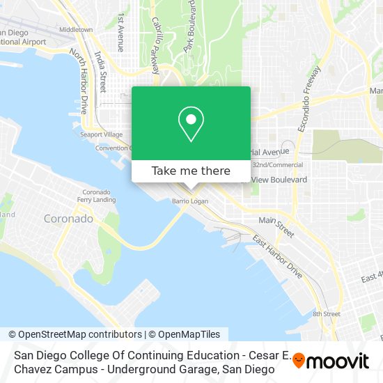 San Diego College Of Continuing Education - Cesar E. Chavez Campus - Underground Garage map