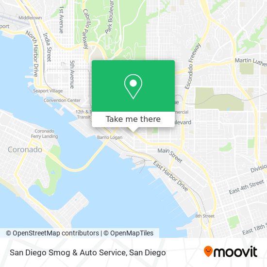 Mapa de San Diego Smog & Auto Service