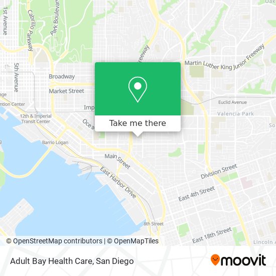 Adult Bay Health Care map