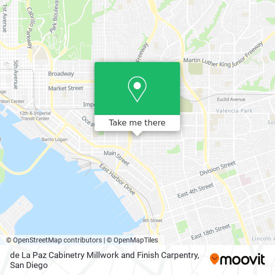 de La Paz Cabinetry Millwork and Finish Carpentry map