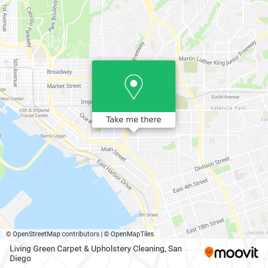 Living Green Carpet & Upholstery Cleaning map