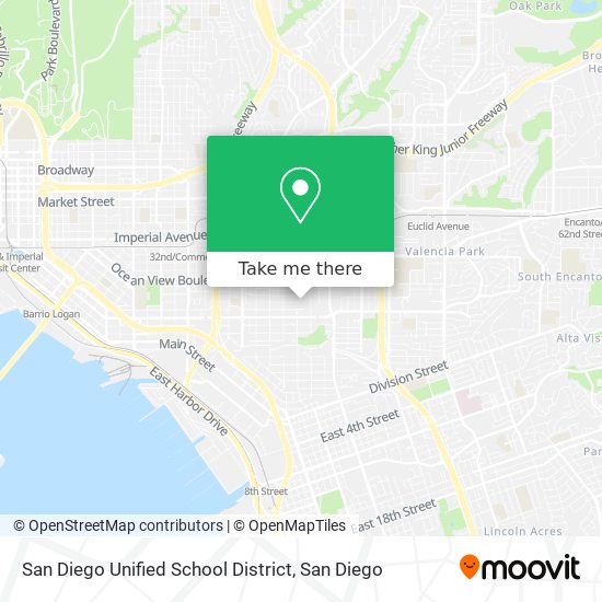 San Diego Unified School District map