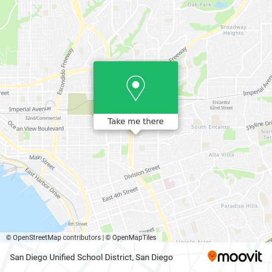 San Diego Unified School District map