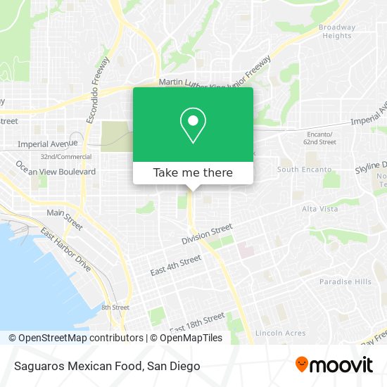 Mapa de Saguaros Mexican Food