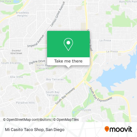Mapa de Mi Casito Taco Shop