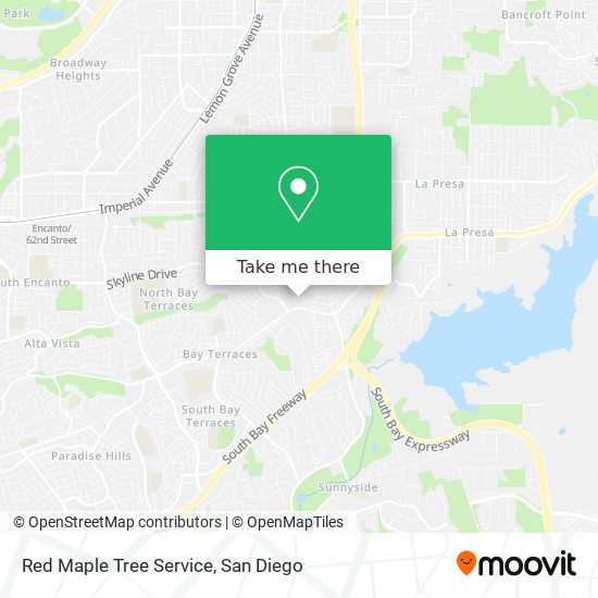 Mapa de Red Maple Tree Service