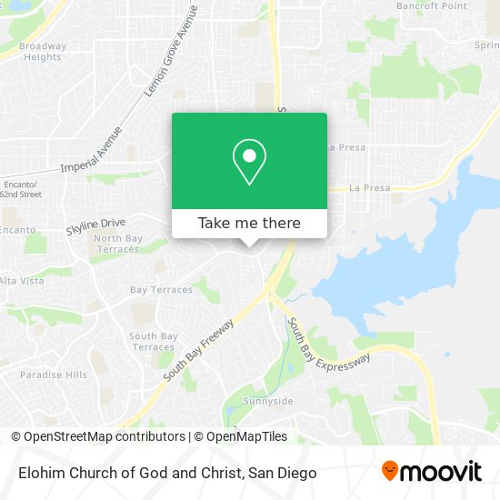 Elohim Church of God and Christ map