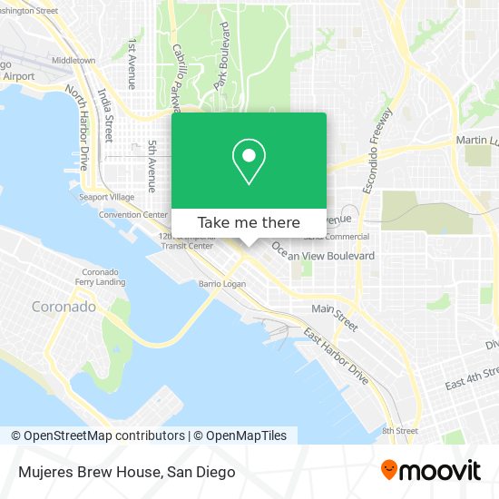 Mujeres Brew House map