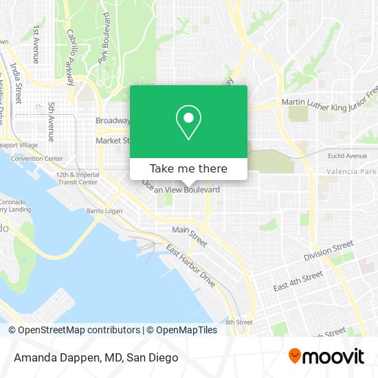 Amanda Dappen, MD map