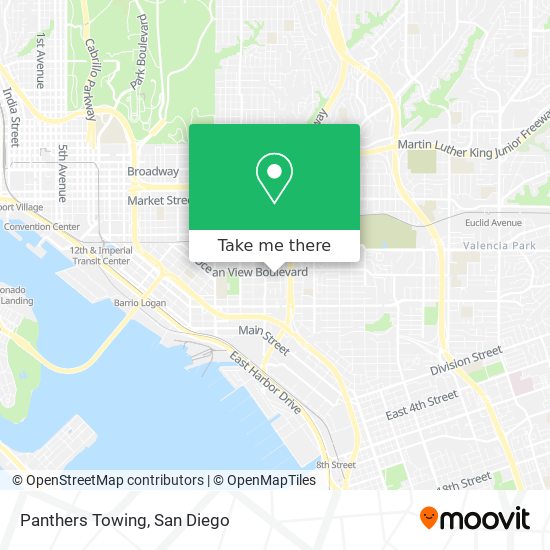 Panthers Towing map