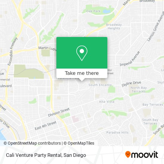 Mapa de Cali Venture Party Rental