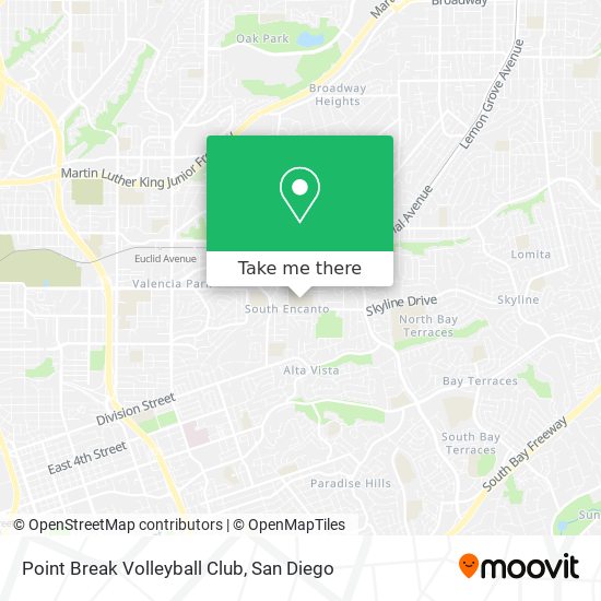 Mapa de Point Break Volleyball Club