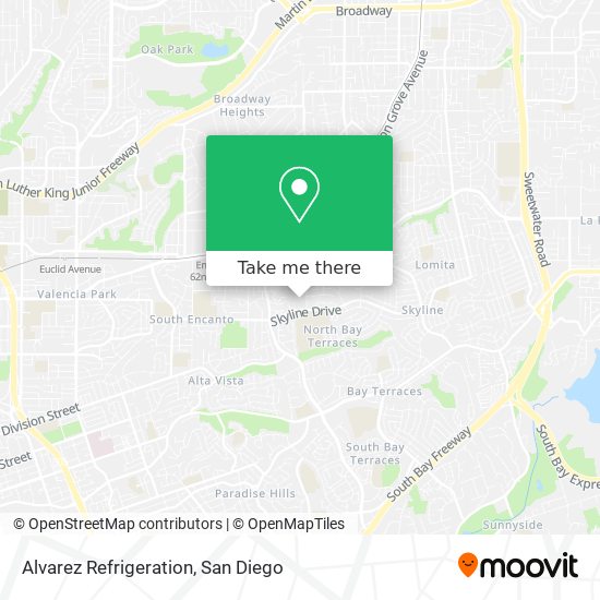 Alvarez Refrigeration map