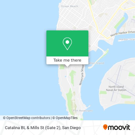 Catalina BL & Mills St (Gate 2) map