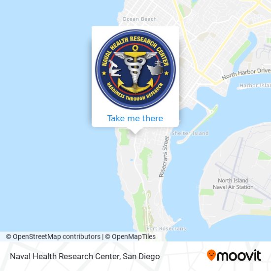 Naval Health Research Center map