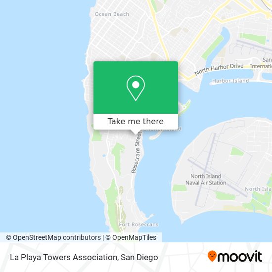La Playa Towers Association map