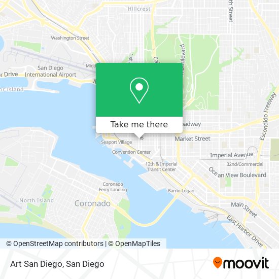 Art San Diego map