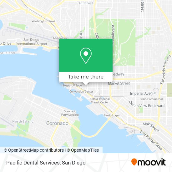 Pacific Dental Services map