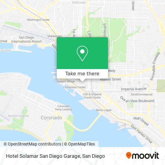 Hotel Solamar San Diego Garage map