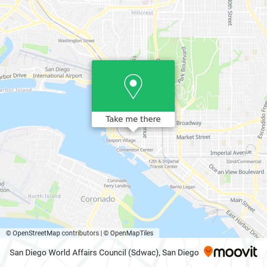 San Diego World Affairs Council (Sdwac) map