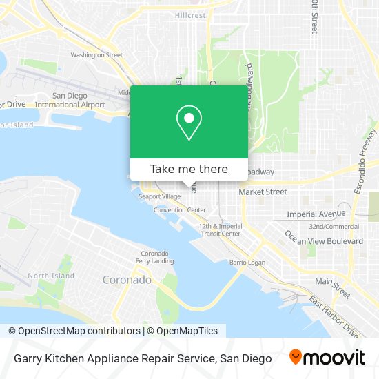 Garry Kitchen Appliance Repair Service map
