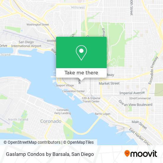 Mapa de Gaslamp Condos by Barsala