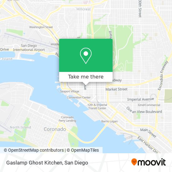 Gaslamp Ghost Kitchen map