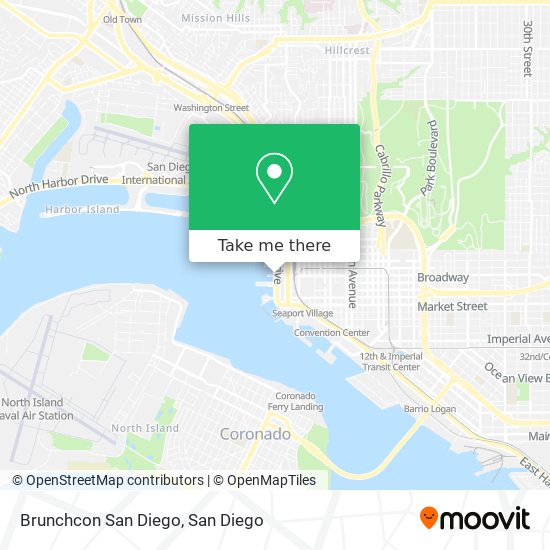 Brunchcon San Diego map