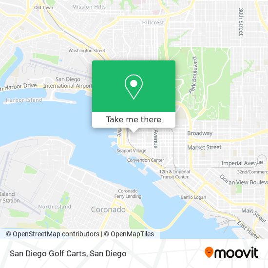 San Diego Golf Carts map