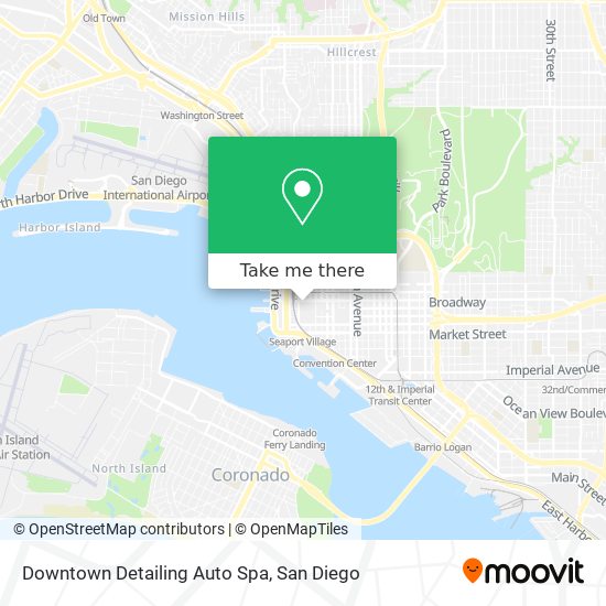 Downtown Detailing Auto Spa map