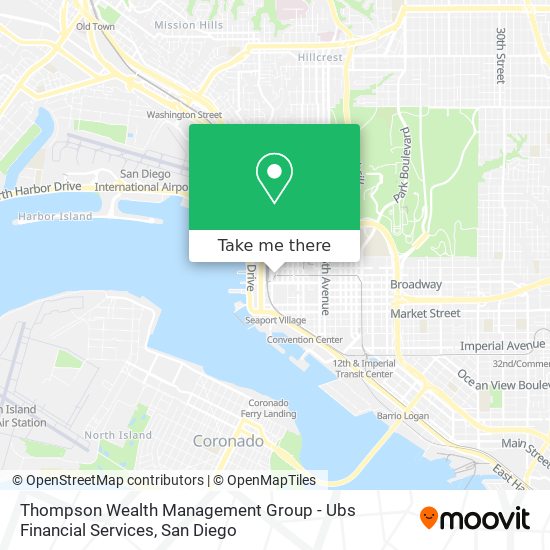 Mapa de Thompson Wealth Management Group - Ubs Financial Services
