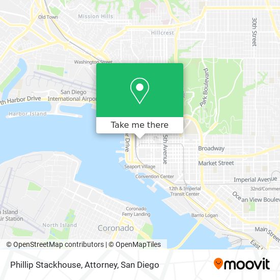 Phillip Stackhouse, Attorney map