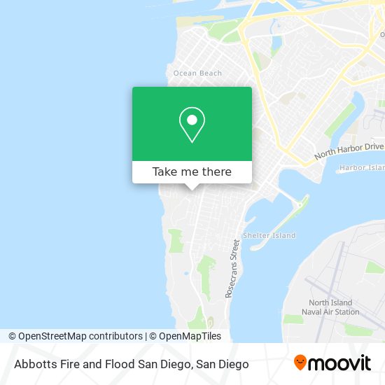 Mapa de Abbotts Fire and Flood San Diego