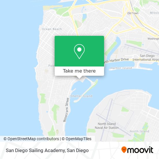 Mapa de San Diego Sailing Academy