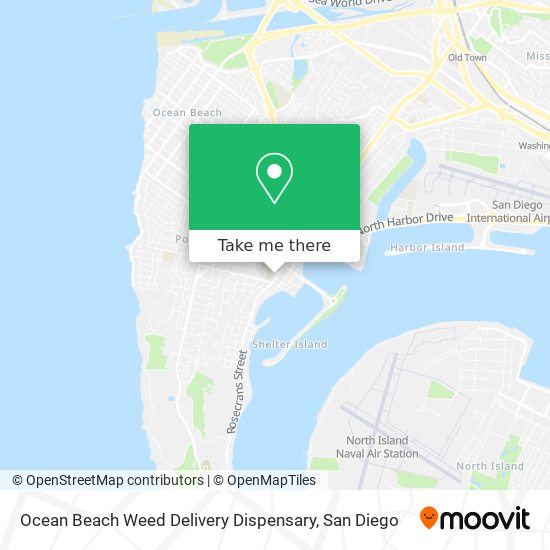 Mapa de Ocean Beach Weed Delivery Dispensary