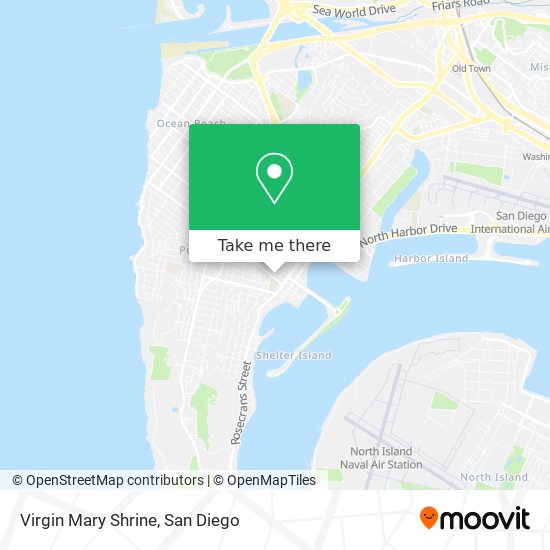 Virgin Mary Shrine map