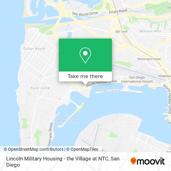 Mapa de Lincoln Military Housing - the Village at NTC